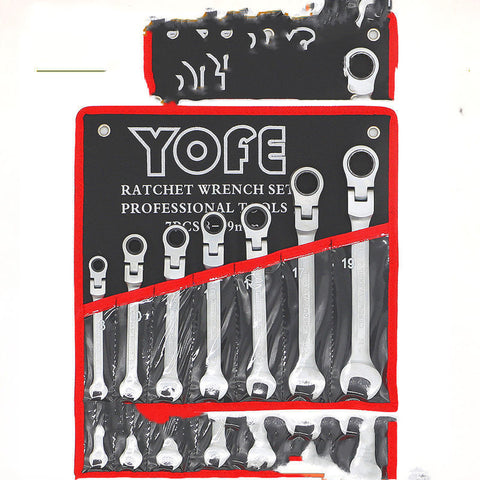 Petpig Car Wrenches Set Ratchet Key SeSpanners Tools Set Universal Wrench Car Repair Flexible Head Ratcheting Wrench