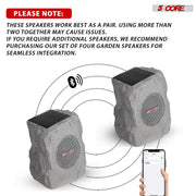 5Core Outdoor Wireless Speakers Bluetooth Rock Waterproof Linkable TWS