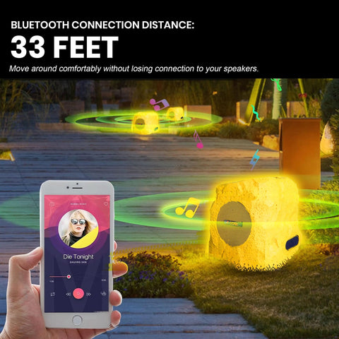 5Core Outdoor Wireless Speakers Bluetooth Rock Waterproof Linkable TWS