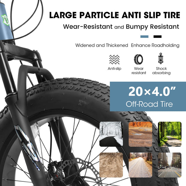 VeloCore™ City-Cruizer – 20-Inch Fat Tire Mountain Bike