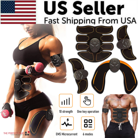 EMS Abdominal Muscle Toning Trainer ABS Stimulator Toner Fitness
