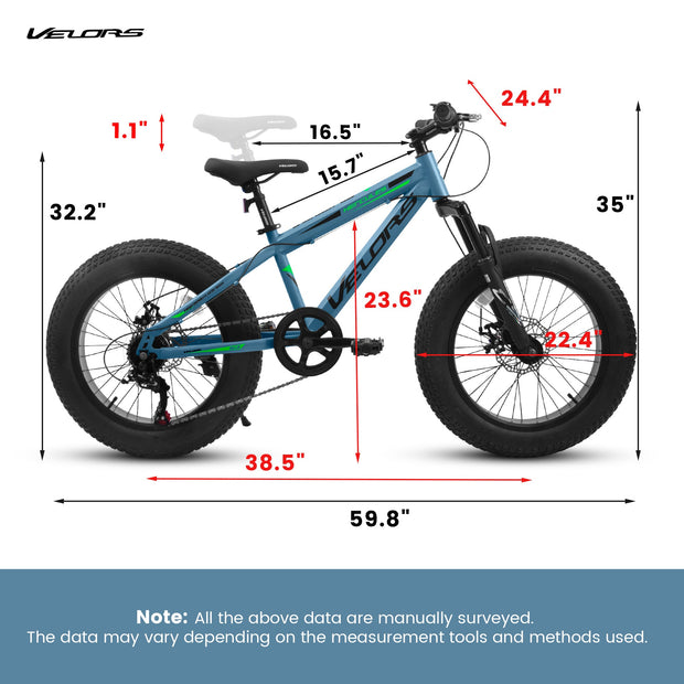 VeloCore™ City-Cruizer – 20-Inch Fat Tire Mountain Bike