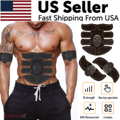 EMS Abdominal Muscle Toning Trainer ABS Stimulator Toner Fitness