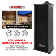 5Core Outdoor Speakers Stereo In Wall 100W Peak Passive Home Audio