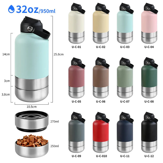 3-in-1 Travel Water Bottle