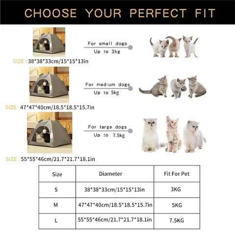 Adorable Pet Tent Bed